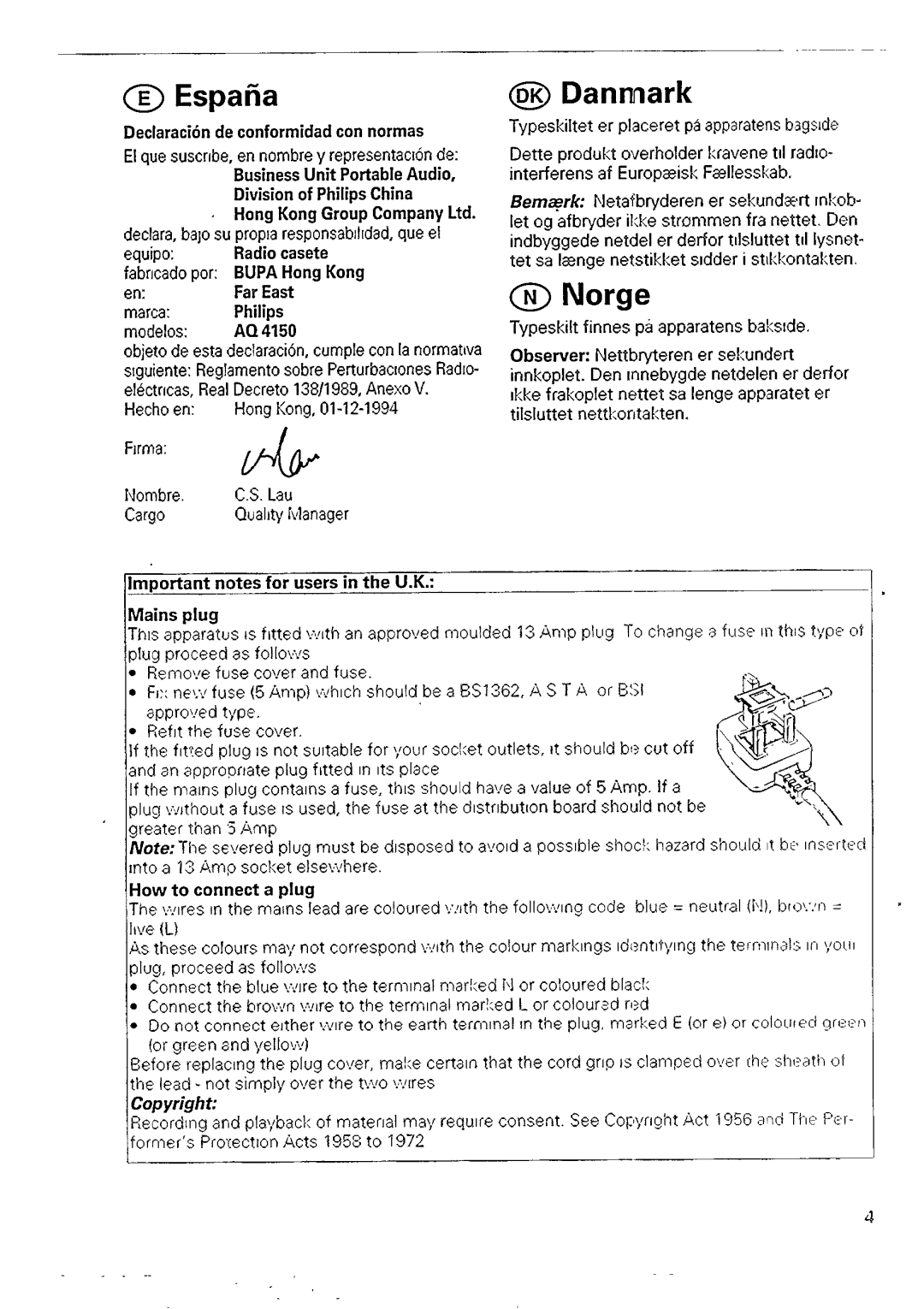 Philips AQ 4150/00S manual 