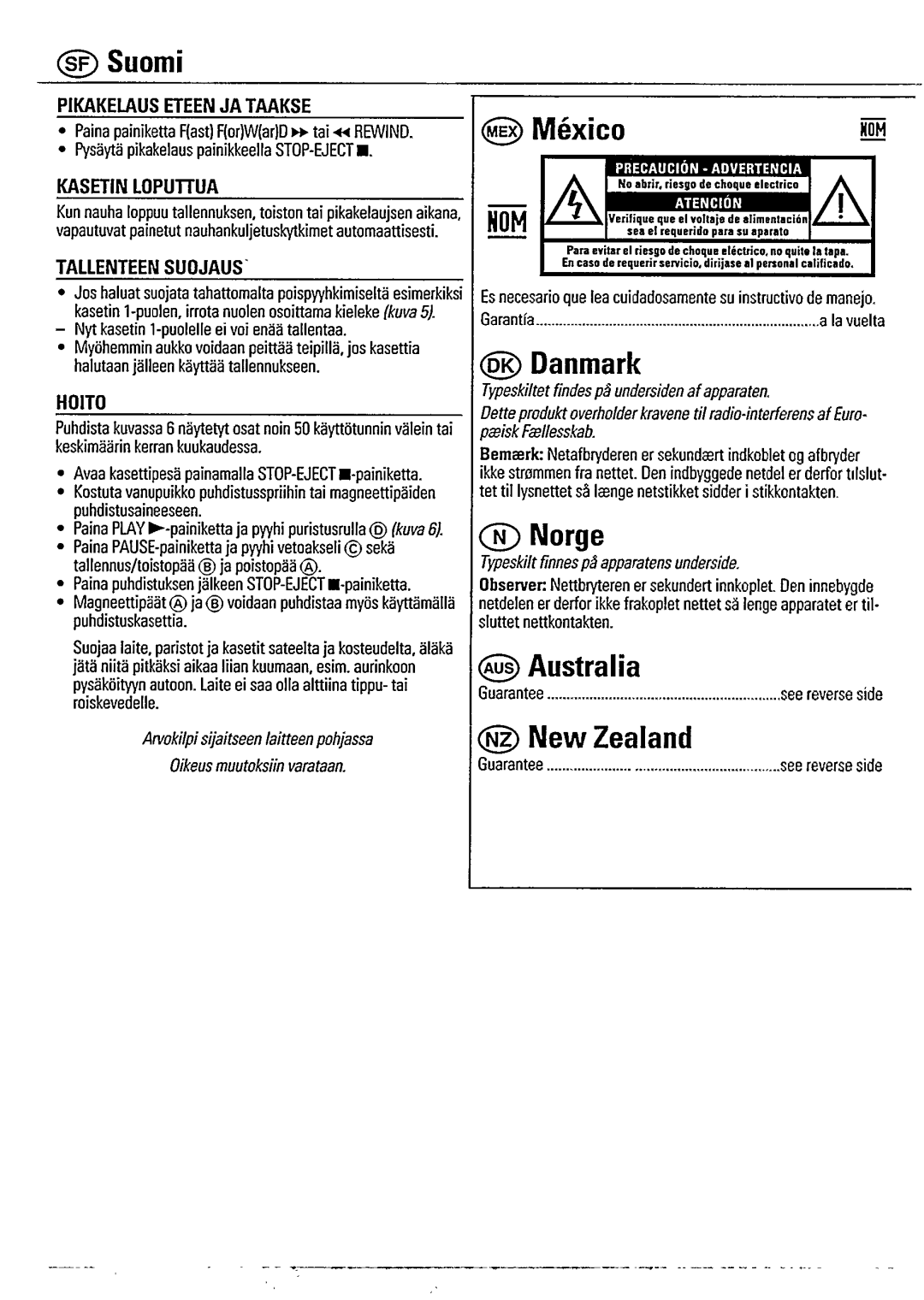 Philips AQ 6350/05 manual 