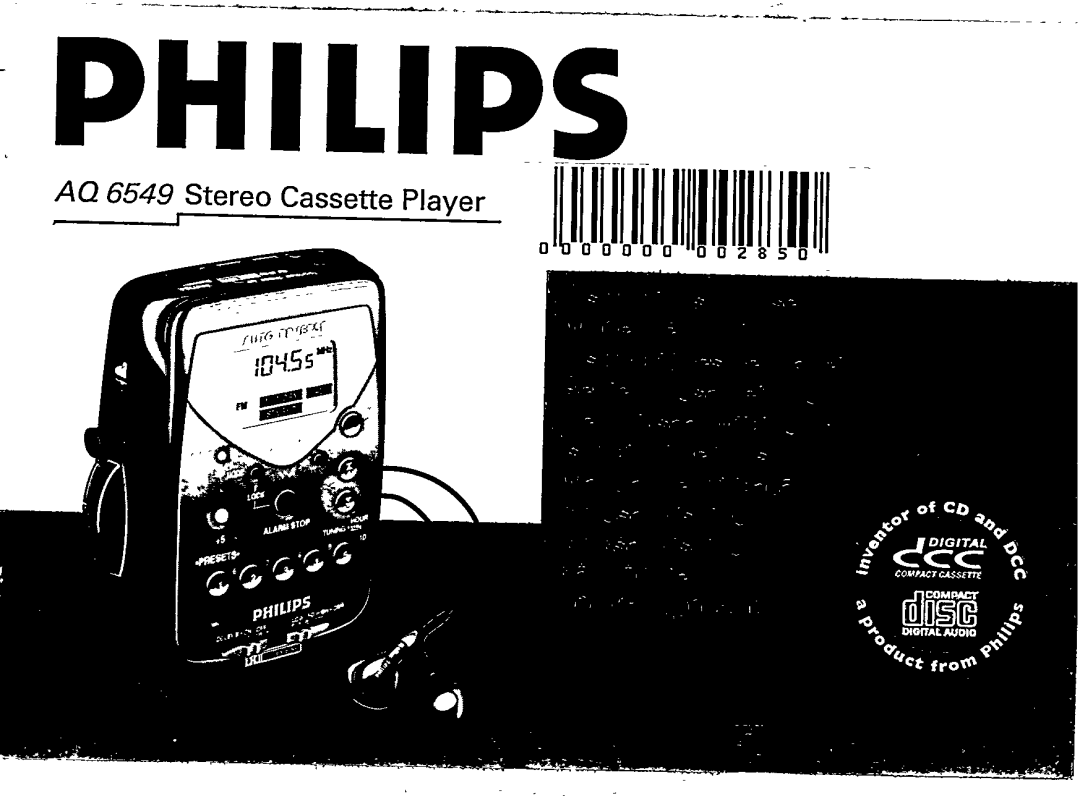 Philips AQ 6549/00 manual 