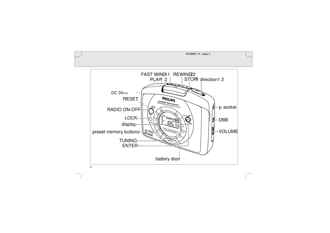 Philips AQ 6688/14 manual Enter, Dbb 