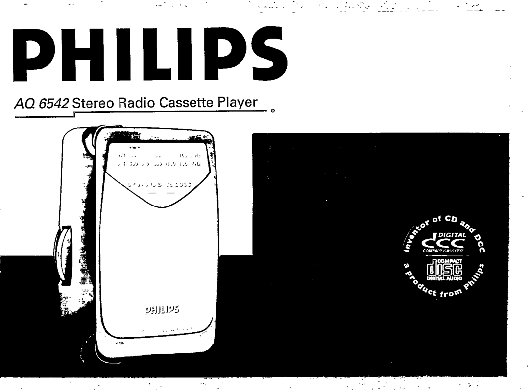 Philips AQ6542/01 manual 