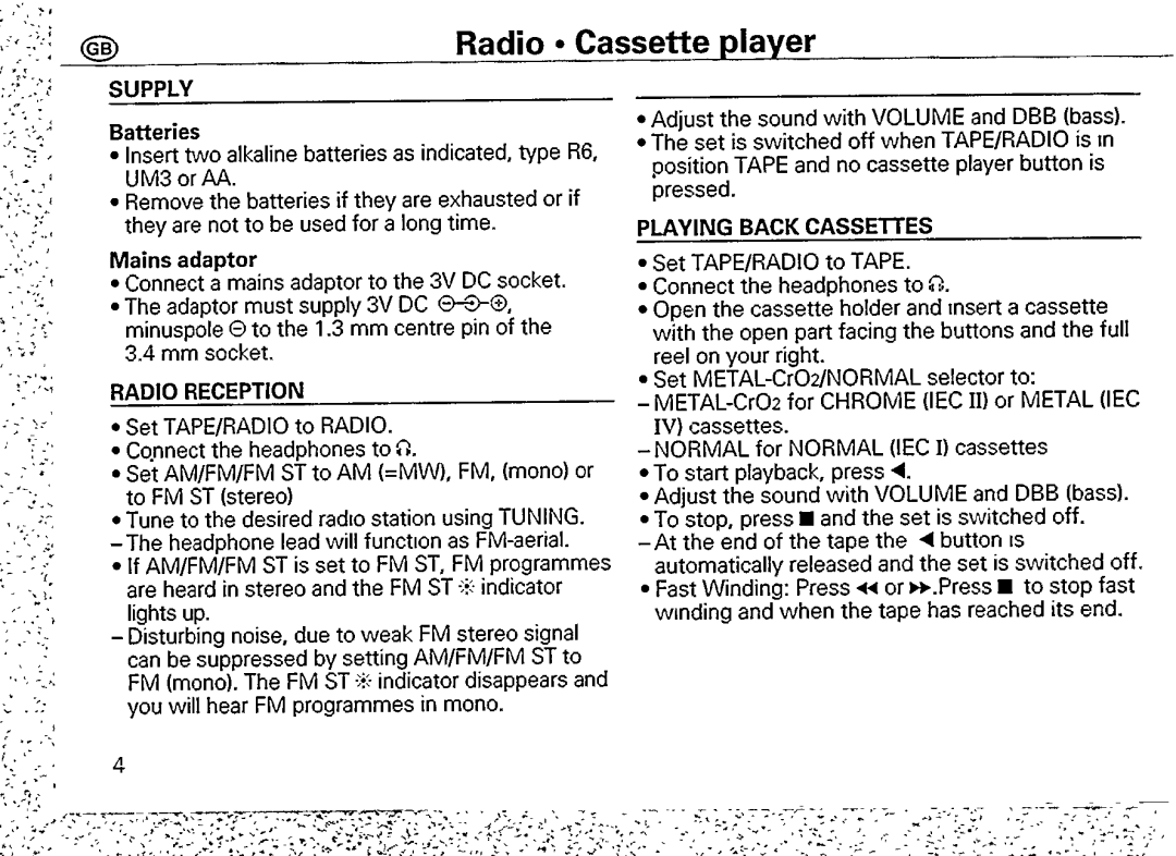 Philips AQ6542/01 manual 