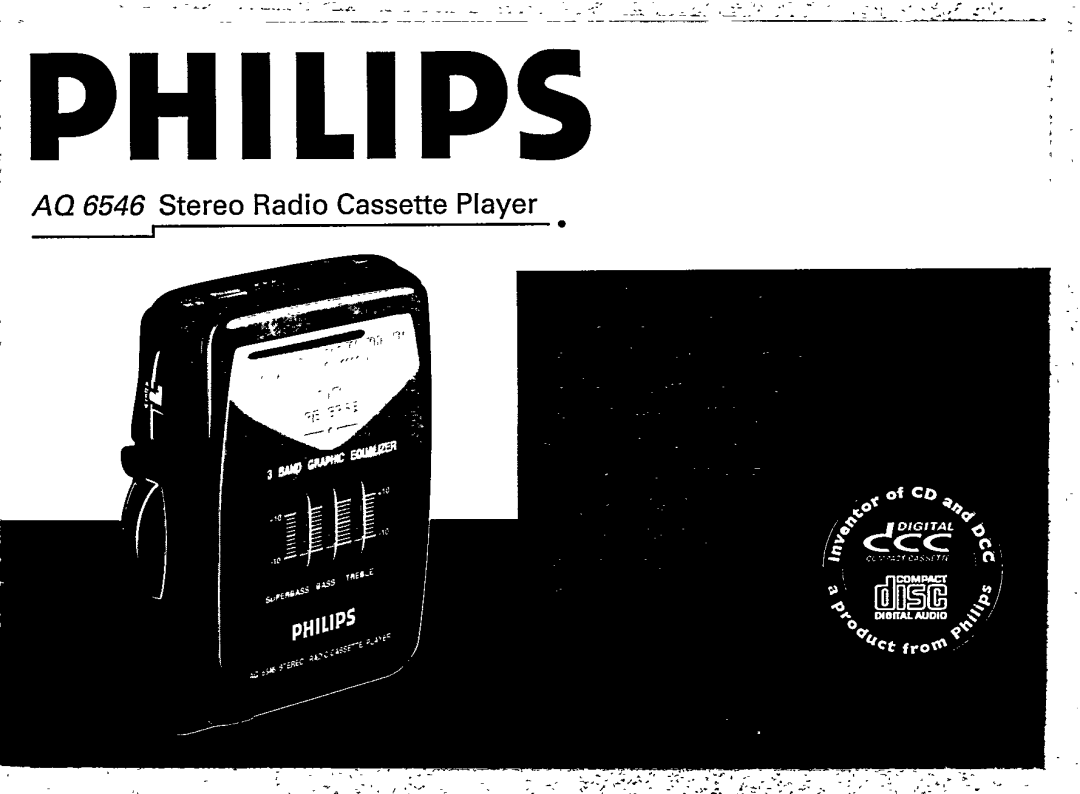 Philips AQ6546 manual 