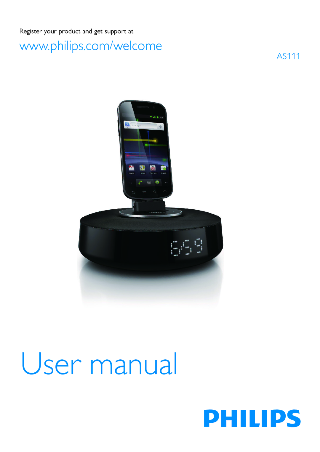 Philips AS111 user manual Register your product and get support at 