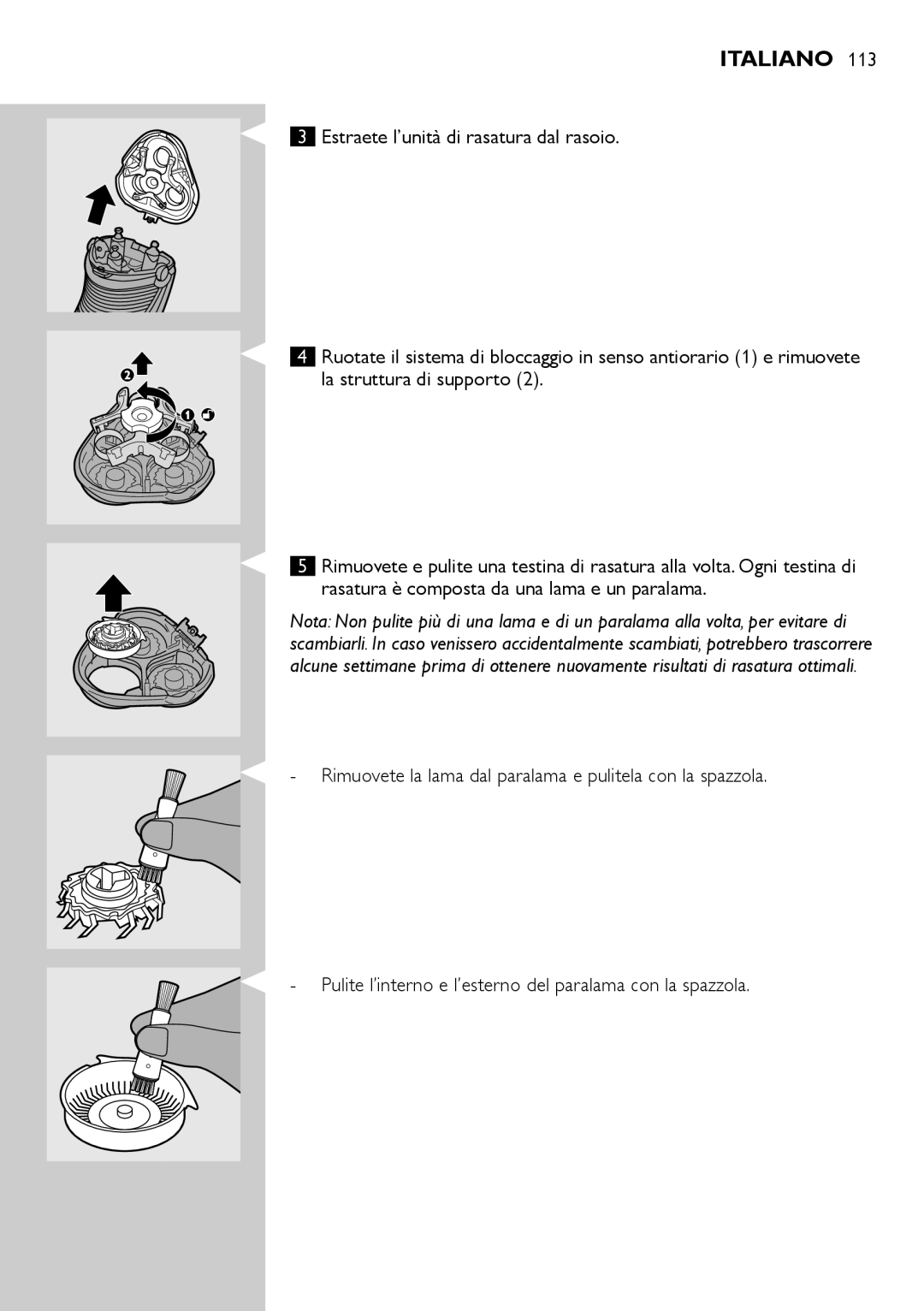 Philips AT800, AT751, AT754, AT700 manual Italiano 