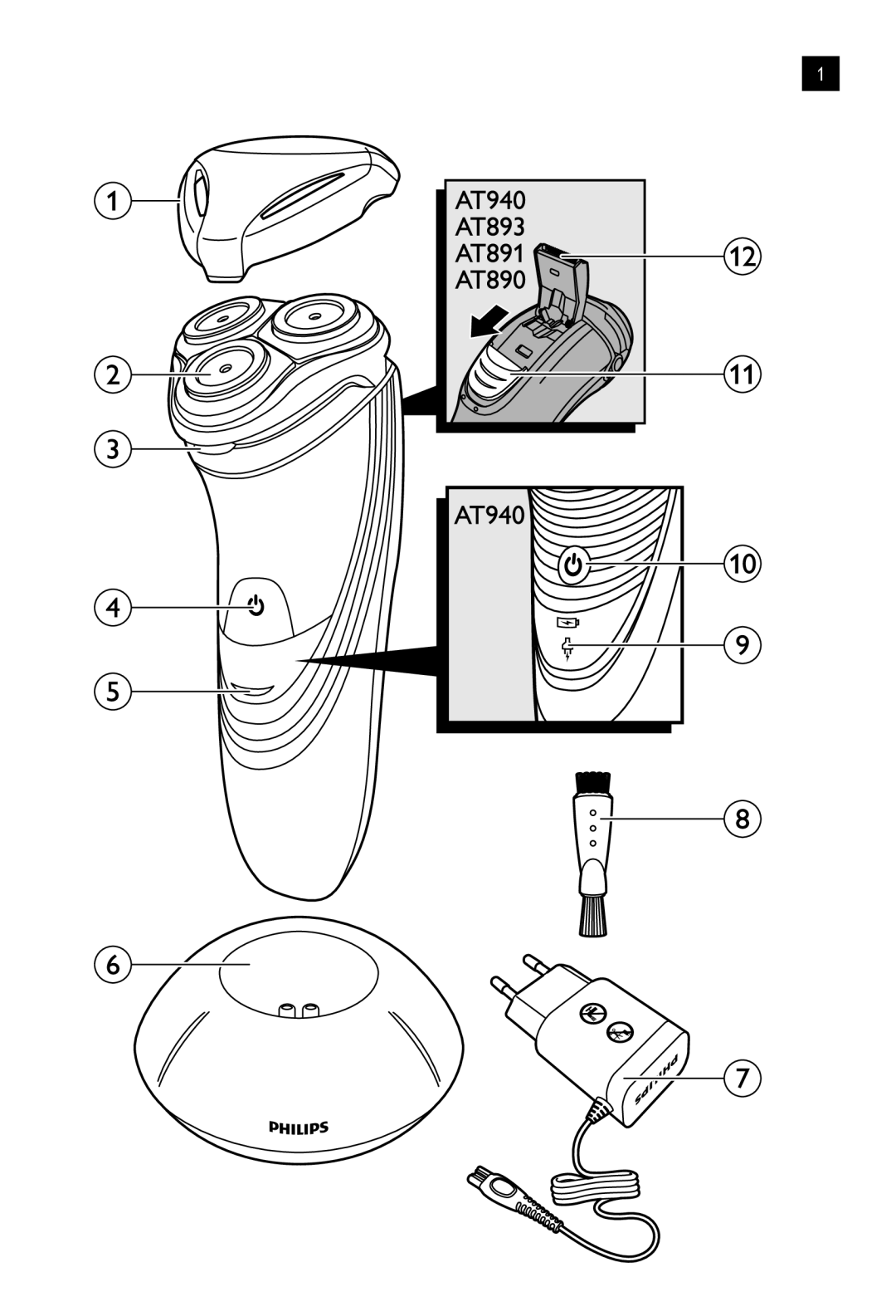 Philips AT754, AT751, AT800, AT700 manual 