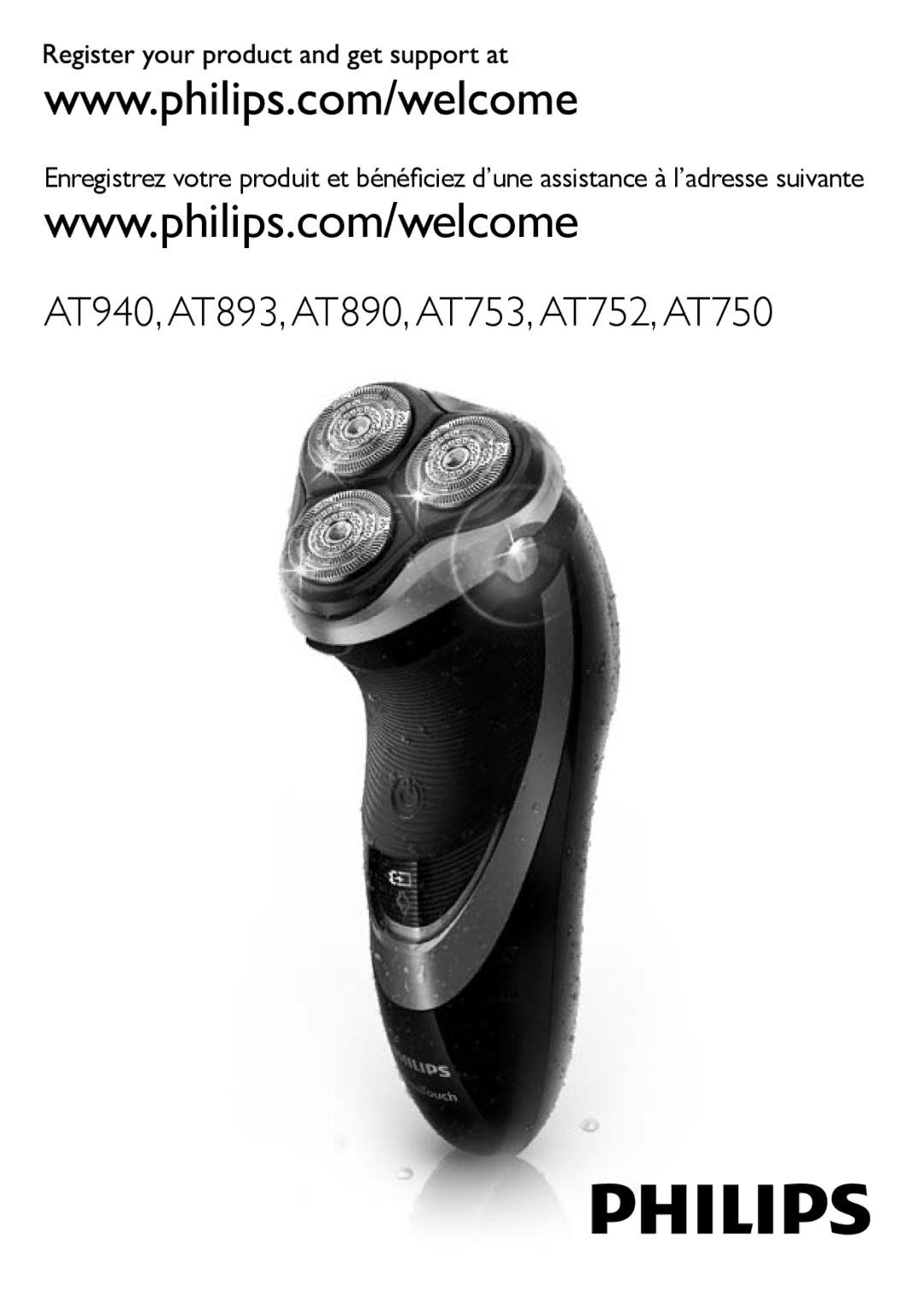 Philips manual AT940, AT893, AT890, AT753, AT752, AT750 