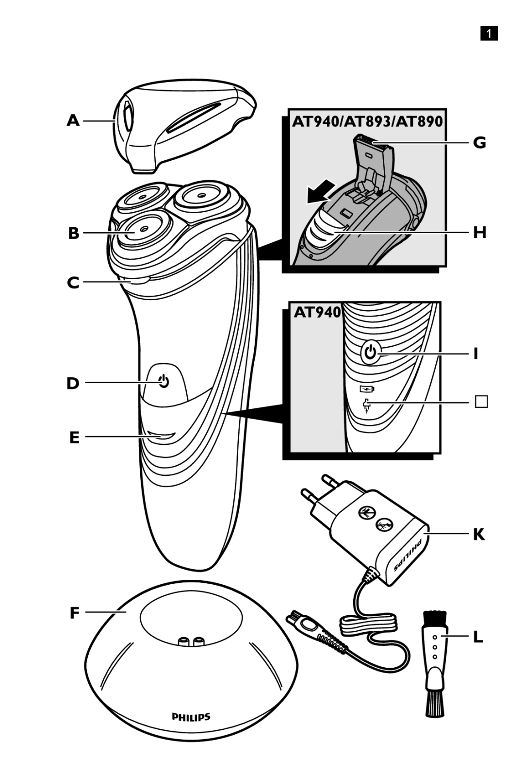 Philips AT752, AT890, AT753, AT893, AT750 manual 