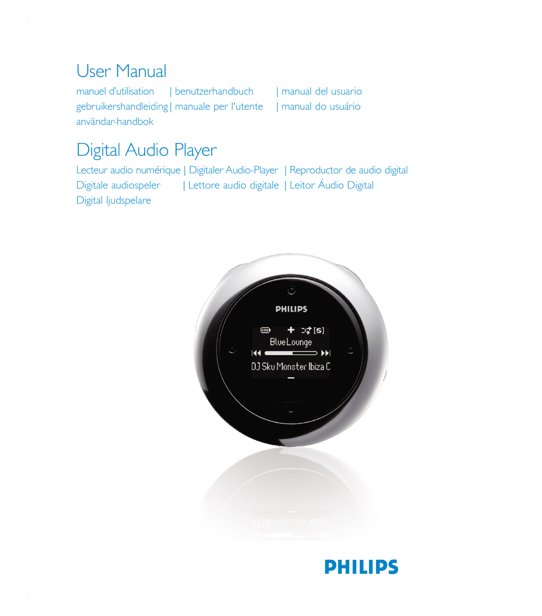 Philips audio players user manual Digital Audio Player 