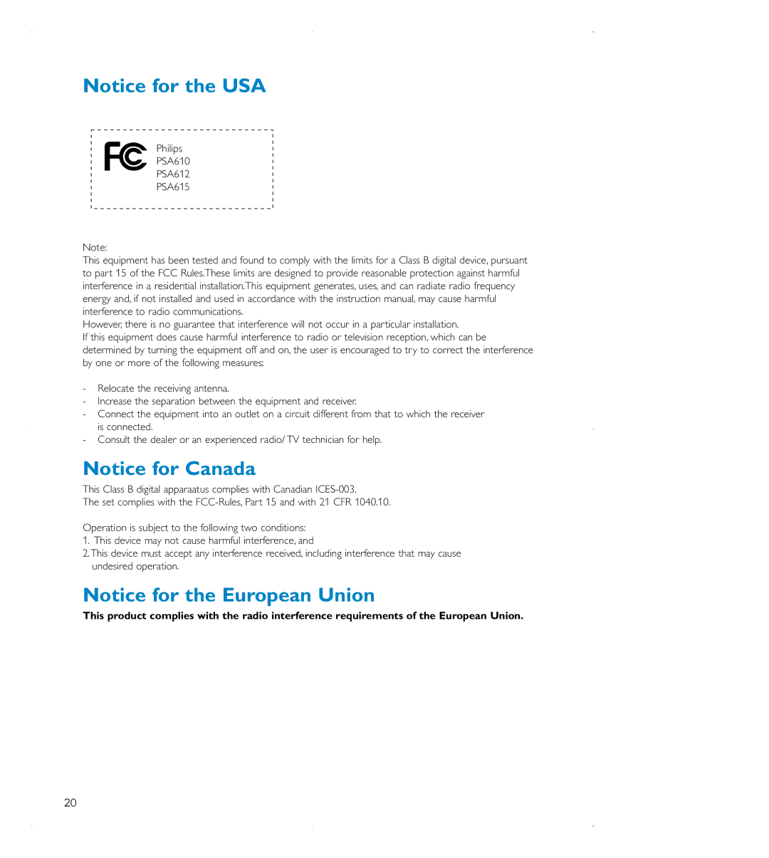 Philips audio players user manual 