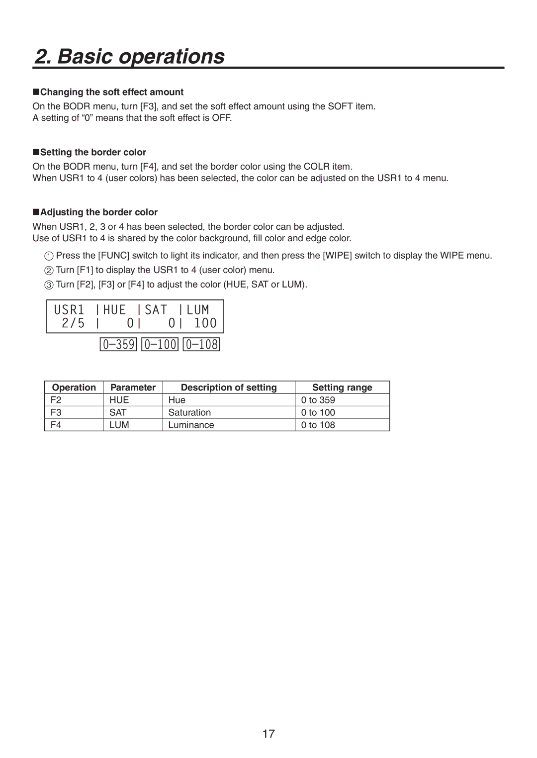 Philips AV-HS300G manual 643 6& 45 -6.     ‰ ‰ ‰, Changing the soft effect amount 