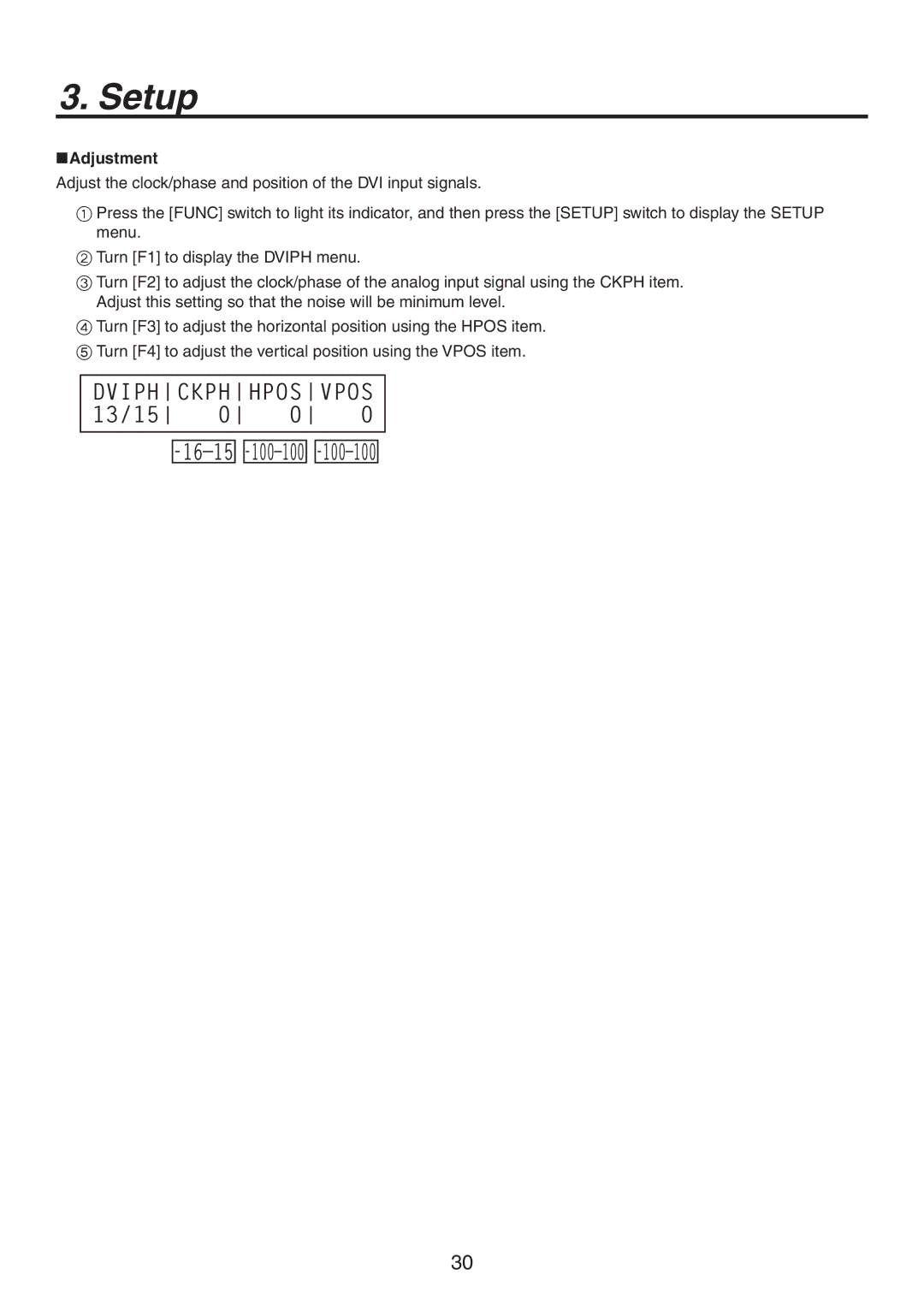 Philips AV-HS300G manual ‰ ‰ ‰, Adjustment 