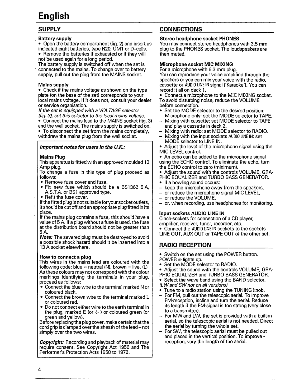 Philips AW 7530 manual 