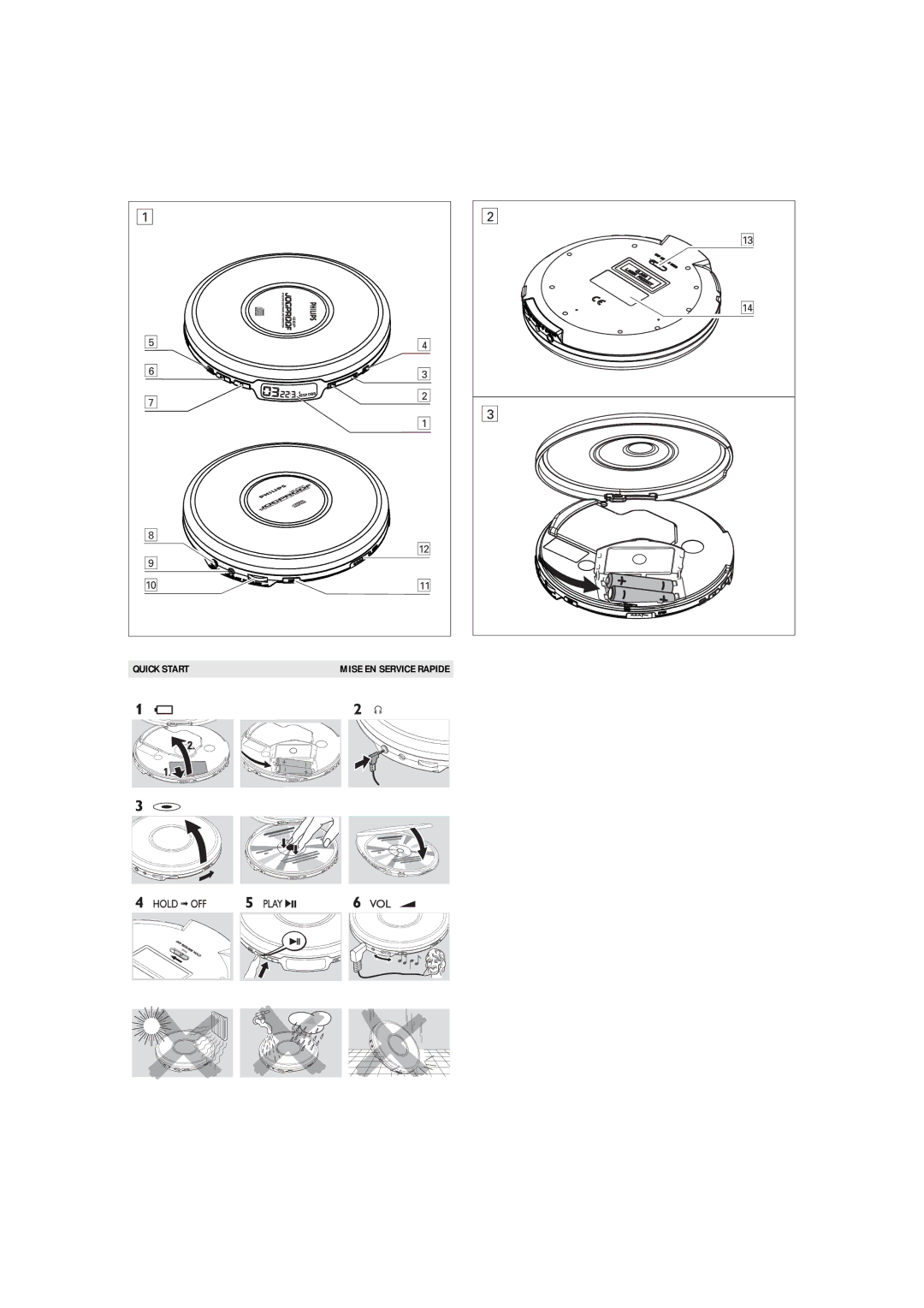 Philips AX 2330/00 user manual Quick Start 