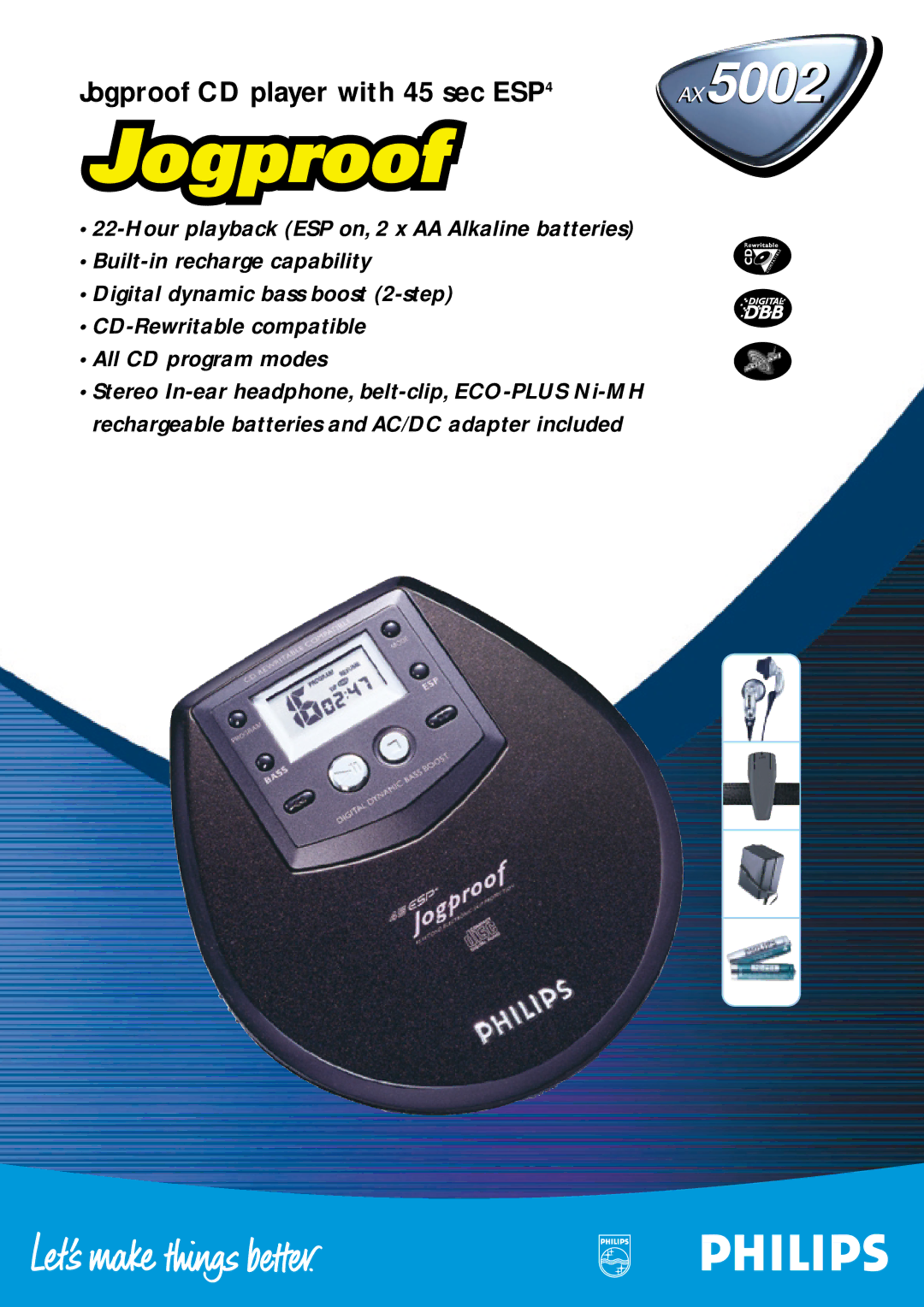 Philips AX5002 manual 