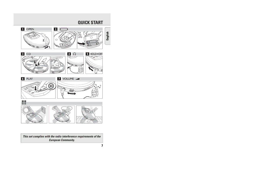 Philips AX5003 manual Quick Start 