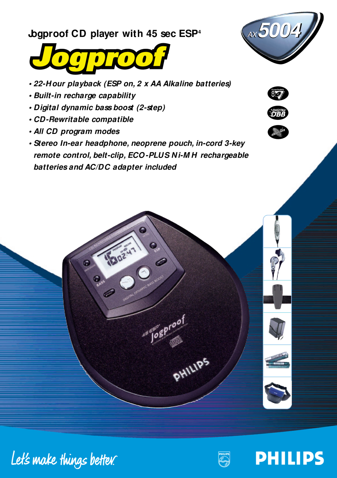 Philips AX5004 manual 