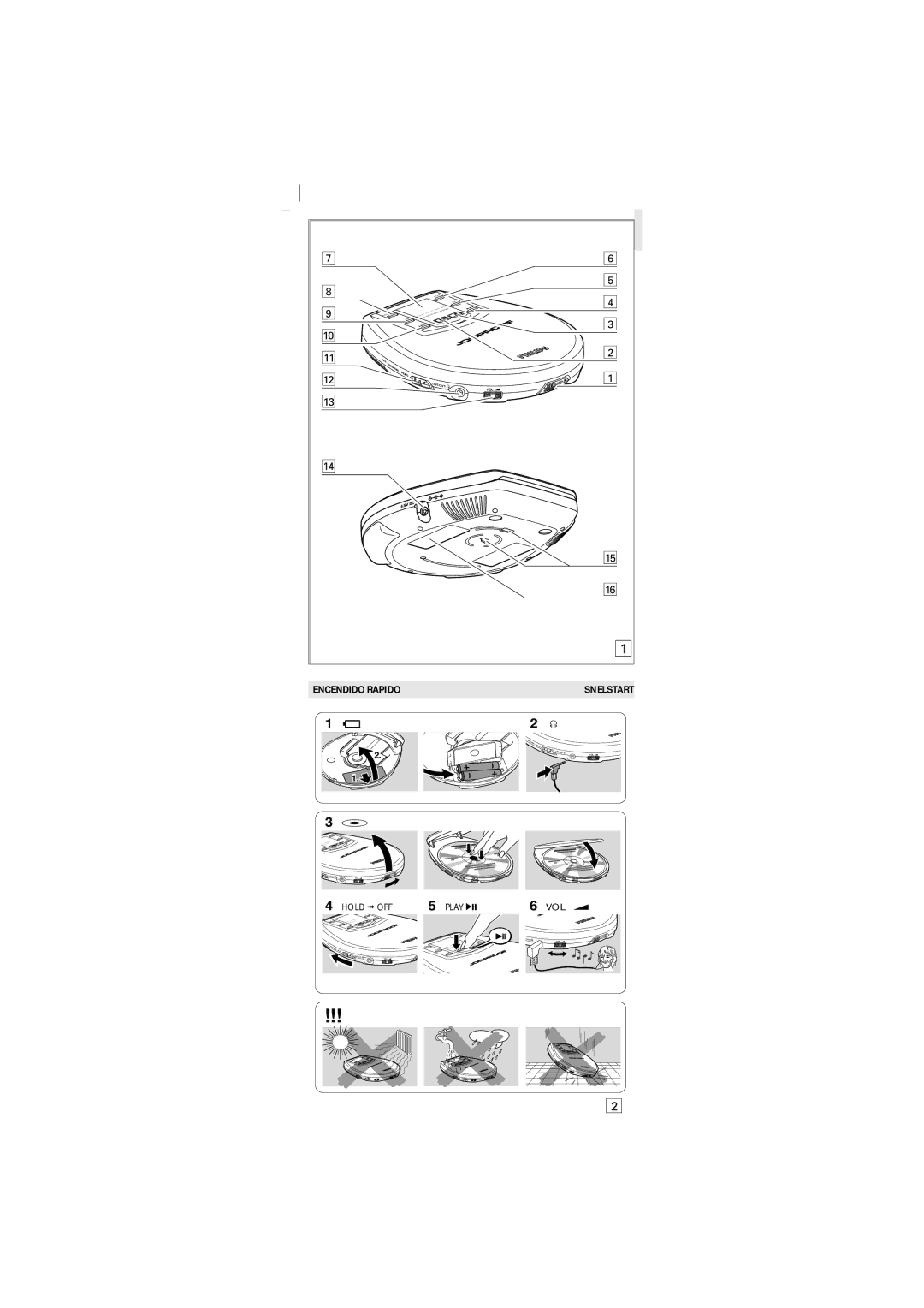 Philips AX7104/00C manual Encendido Rapido 