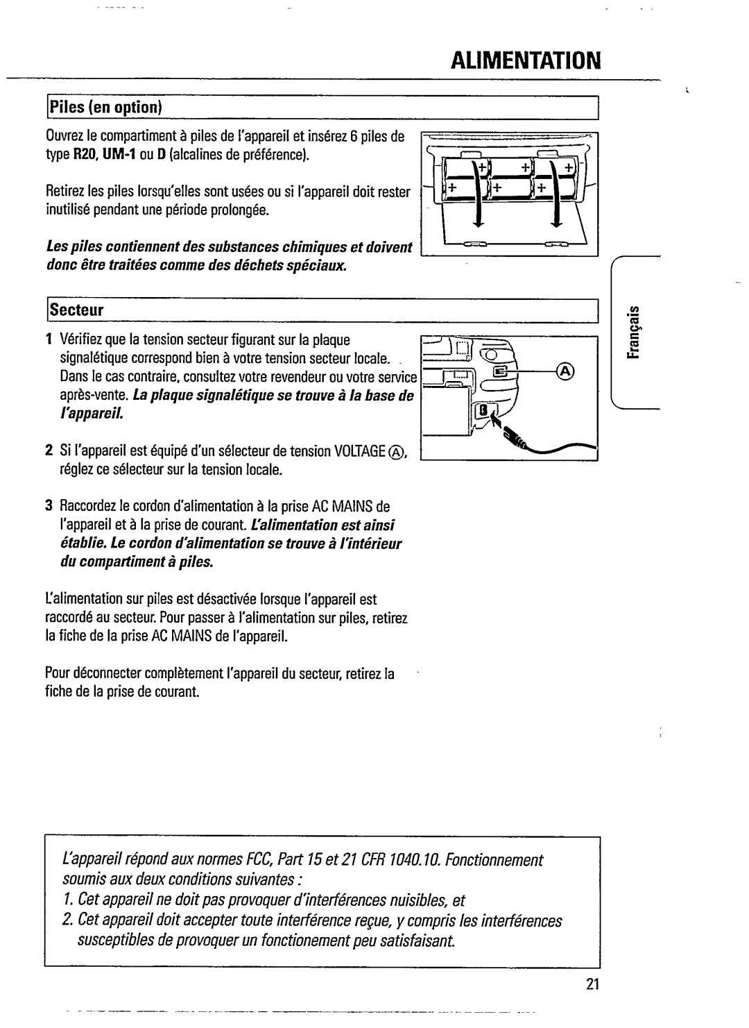 Philips AZ 1009 - AZ 1010 manual 