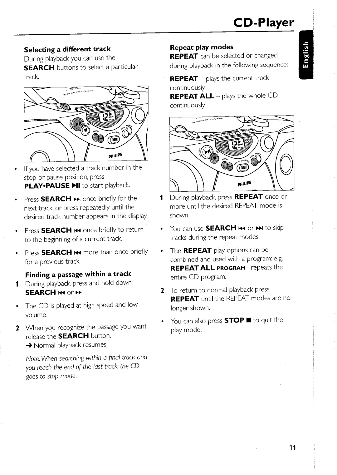 Philips AZ 1012, AZ 1013, AZ 1011 manual 