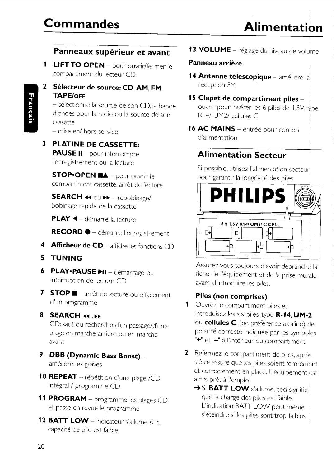 Philips AZ 1012, AZ 1013, AZ 1011 manual 