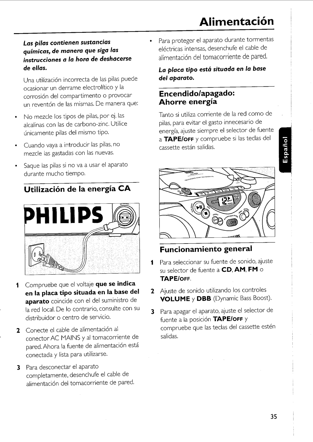 Philips AZ 1012, AZ 1013, AZ 1011 manual 