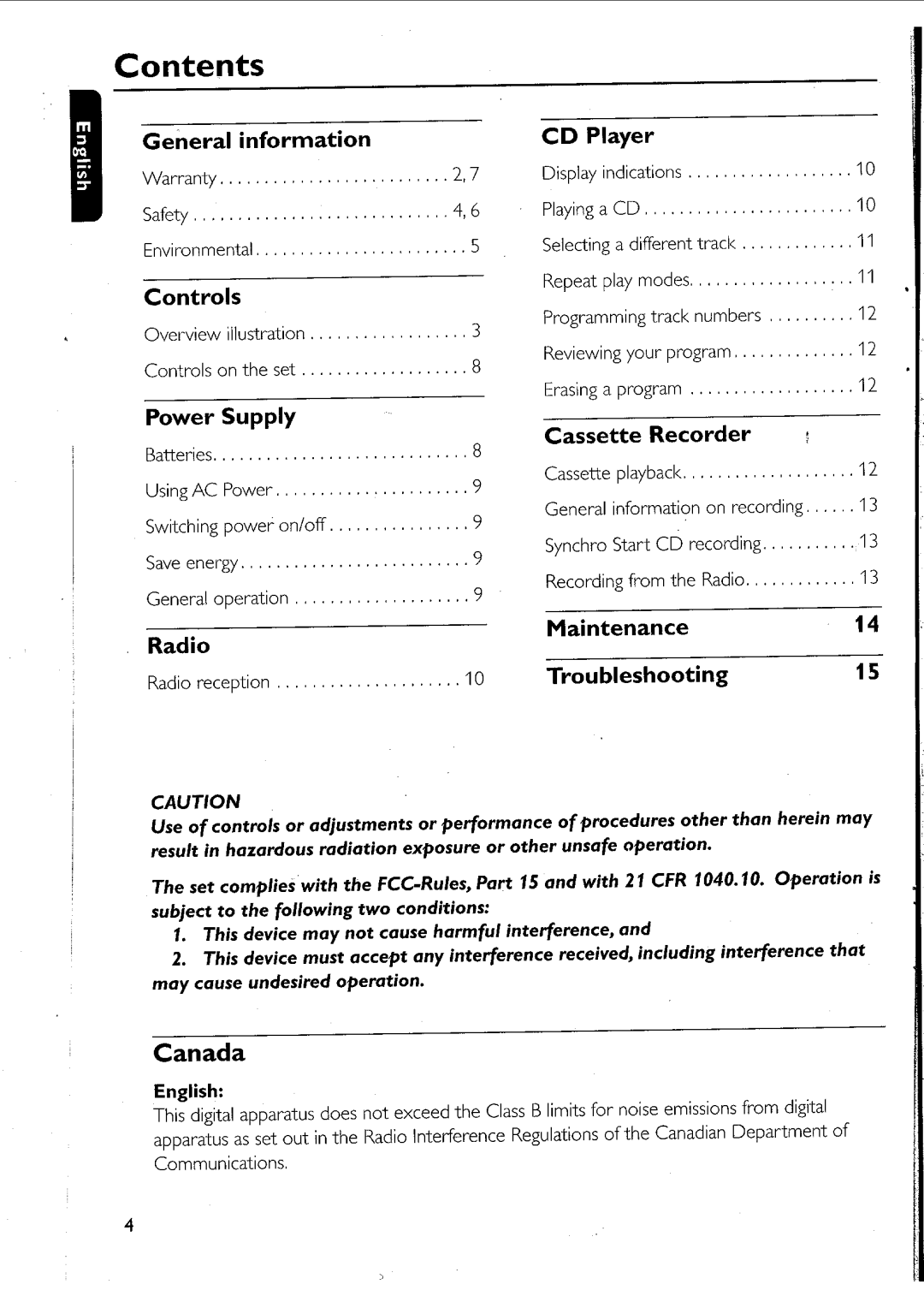 Philips AZ 1011, AZ 1013, AZ 1012 manual 