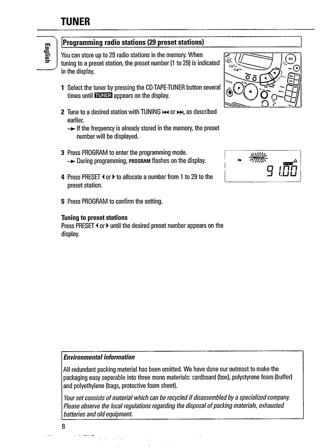 Philips AZ 1402/05 manual 