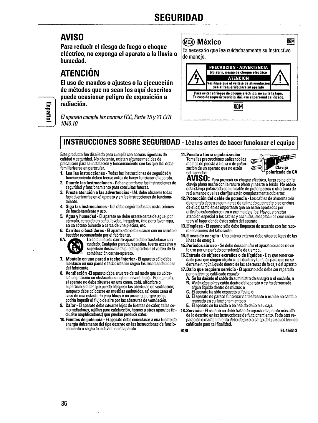 Philips AZ 2407 manual 