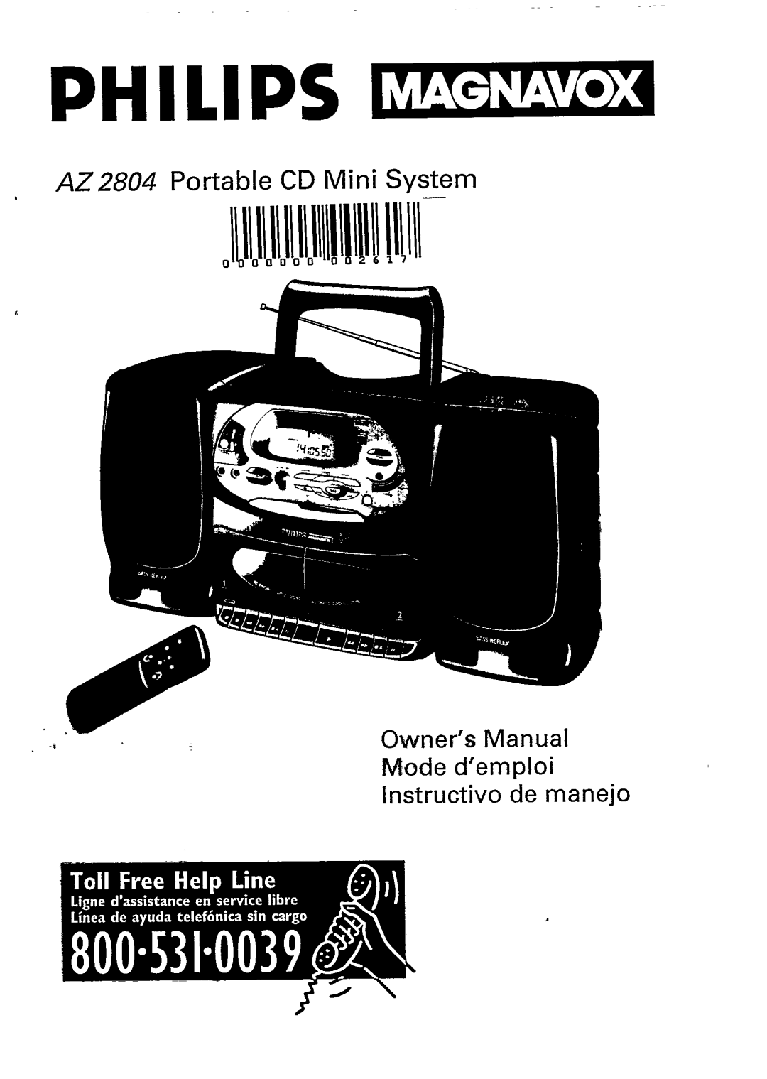 Philips AZ 2804 manual 