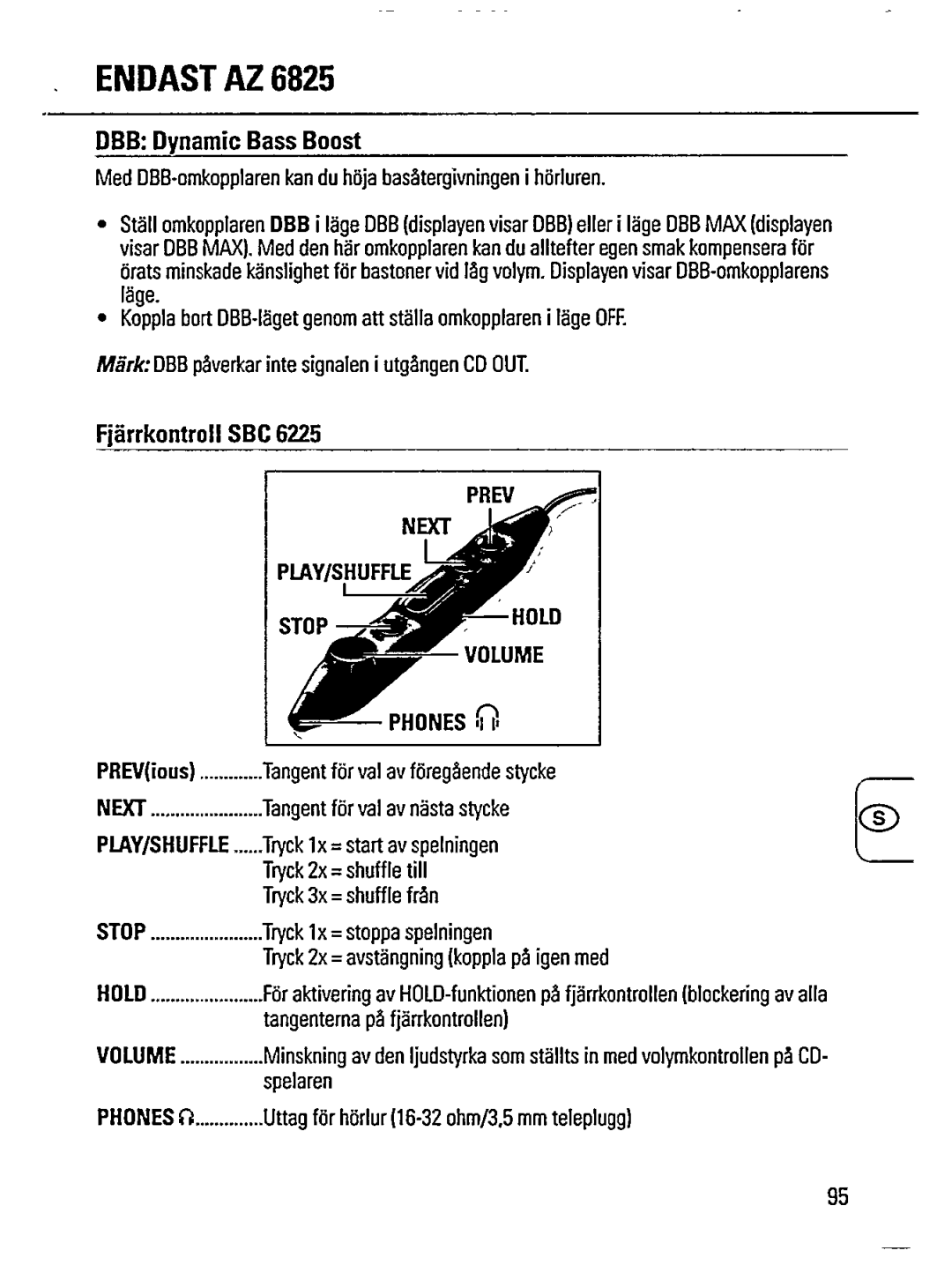 Philips AZ 6827C, AZ 6825 manual 