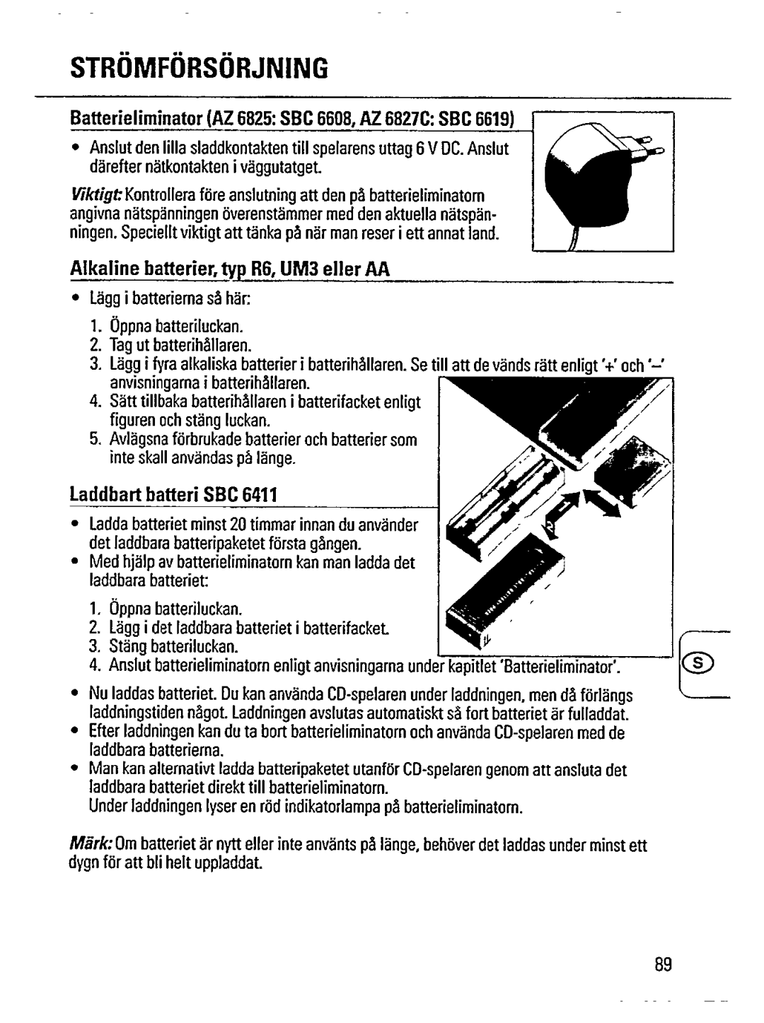 Philips AZ 6827C, AZ 6825 manual 