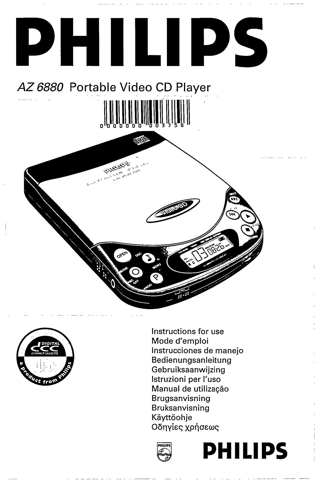 Philips AZ 6880 manual 