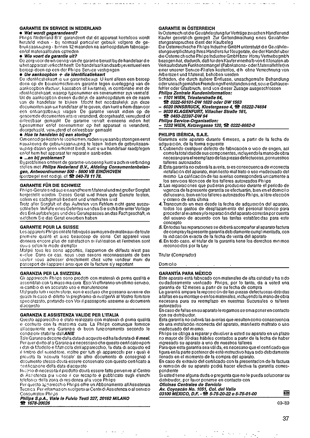 Philips AZ 6892 manual 
