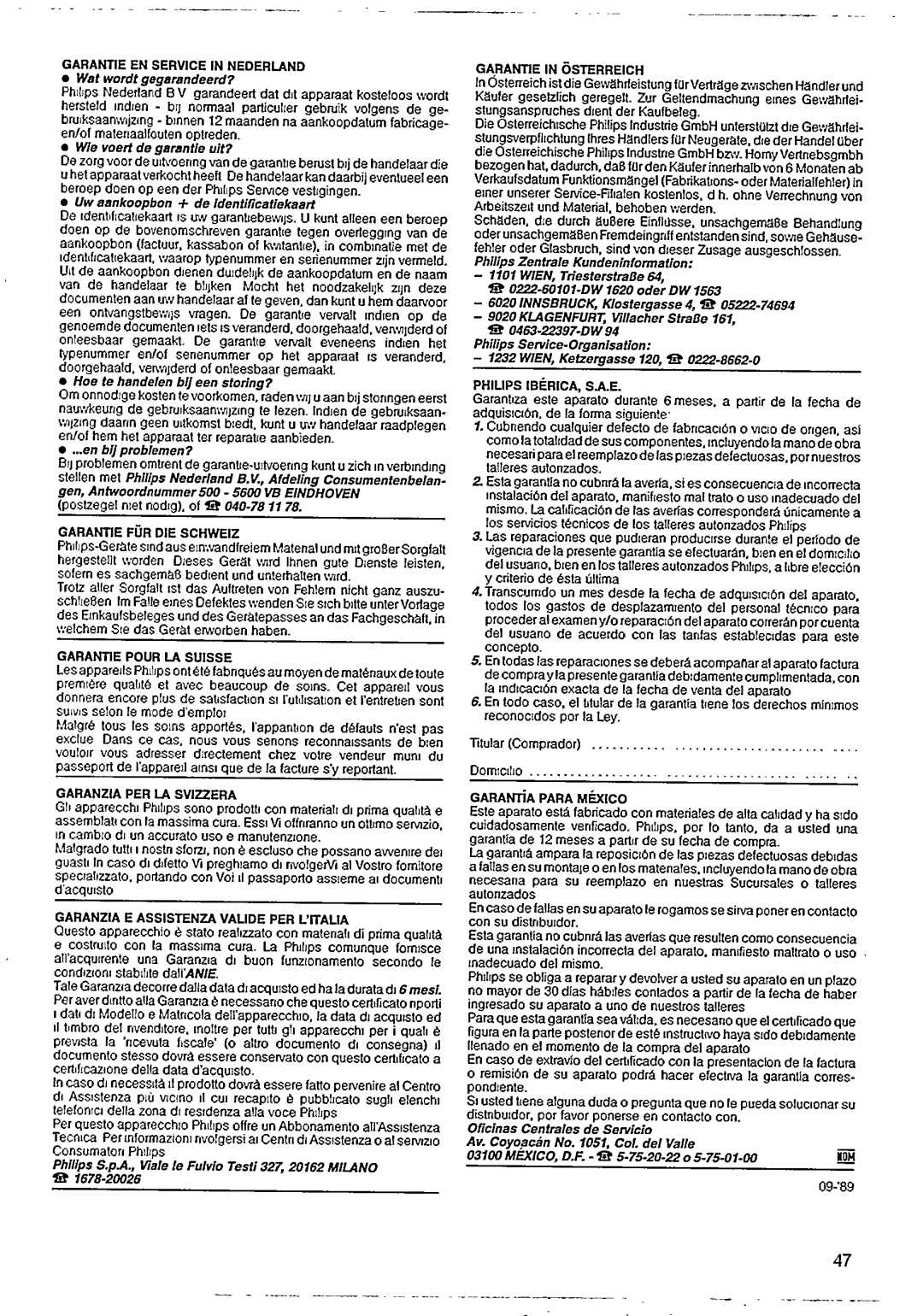 Philips AZ 6897 manual 