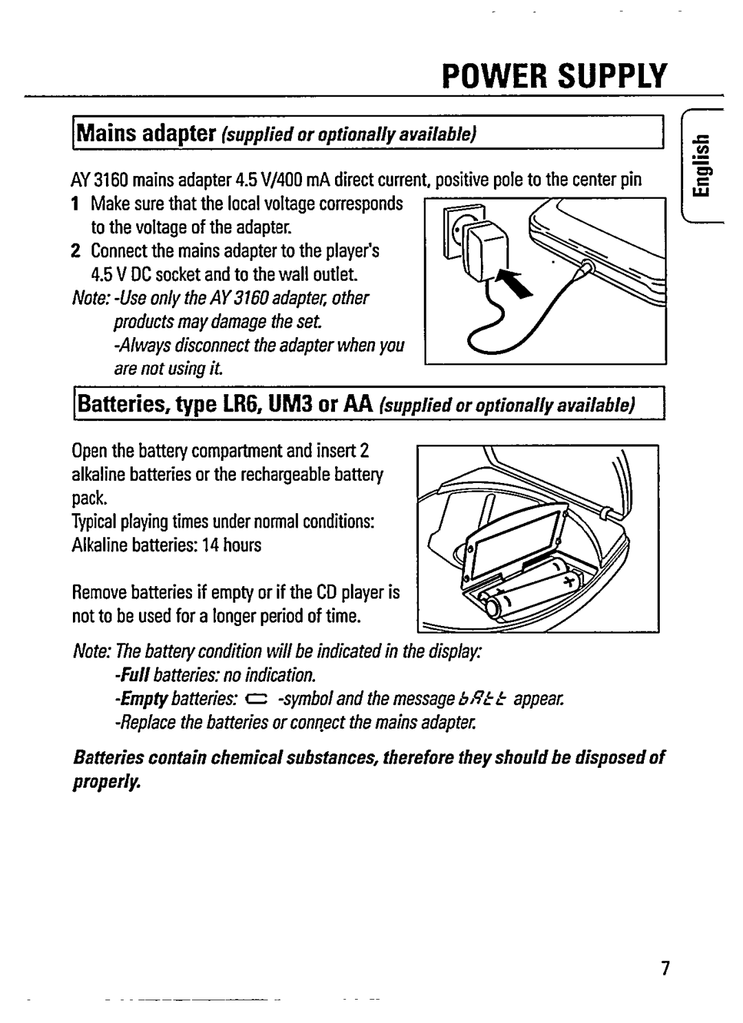 Philips AZ 7182/00 manual 