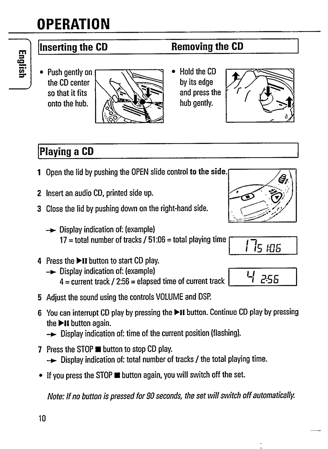 Philips AZ 7465, AZ 7464 manual 