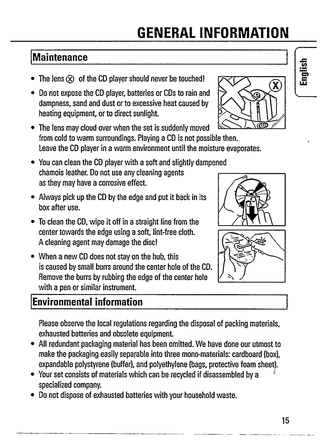 Philips AZ 7464, AZ 7465 manual 