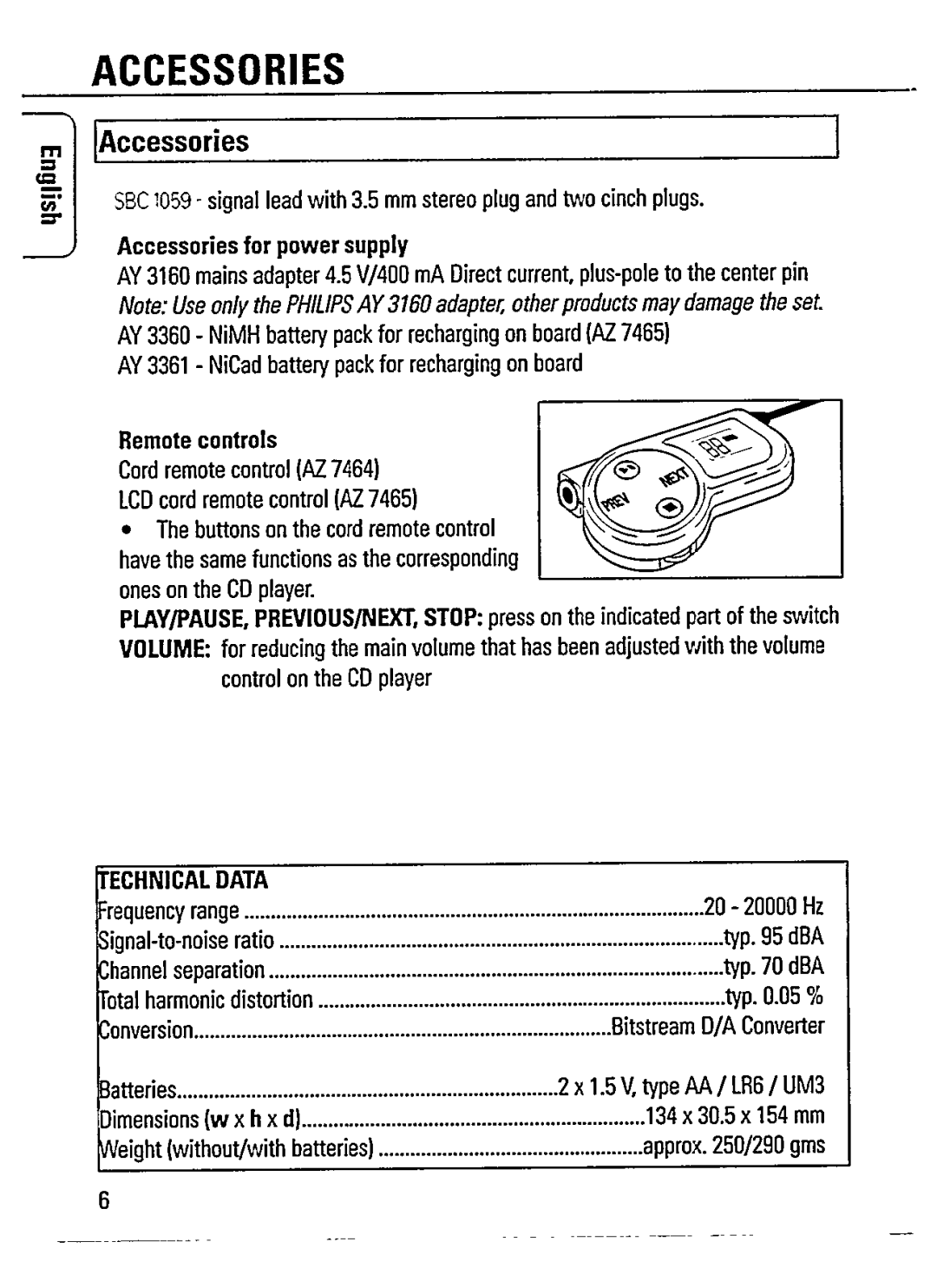 Philips AZ 7465, AZ 7464 manual 