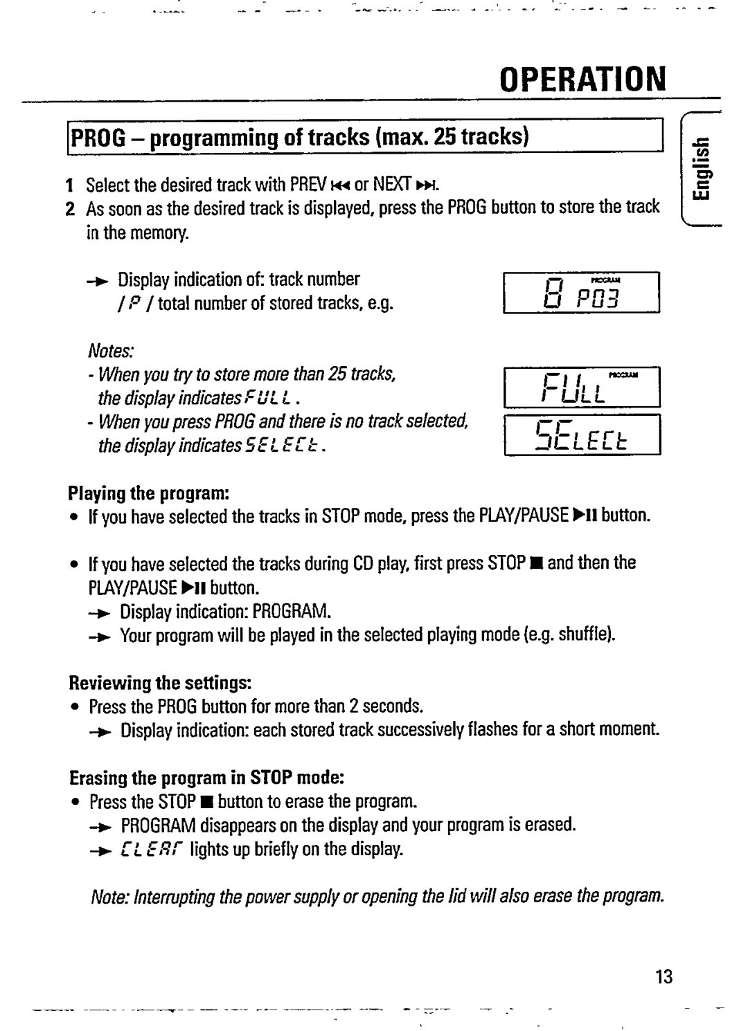 Philips AZ 7466/00 manual 