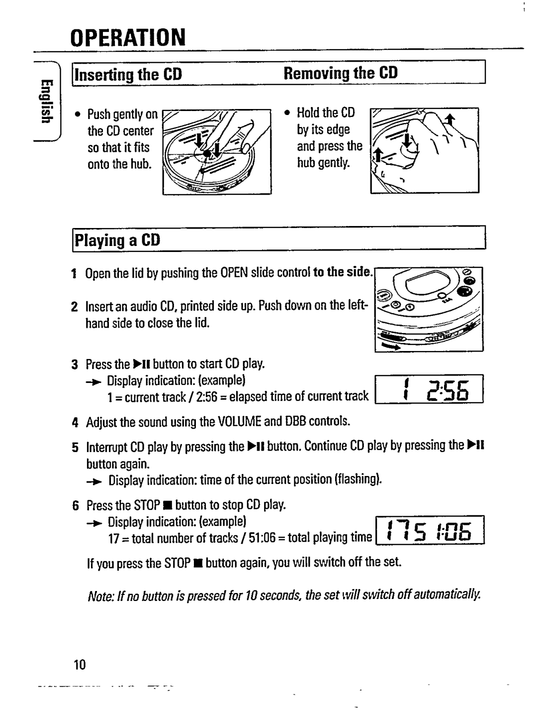 Philips AZ 7482/00 manual 