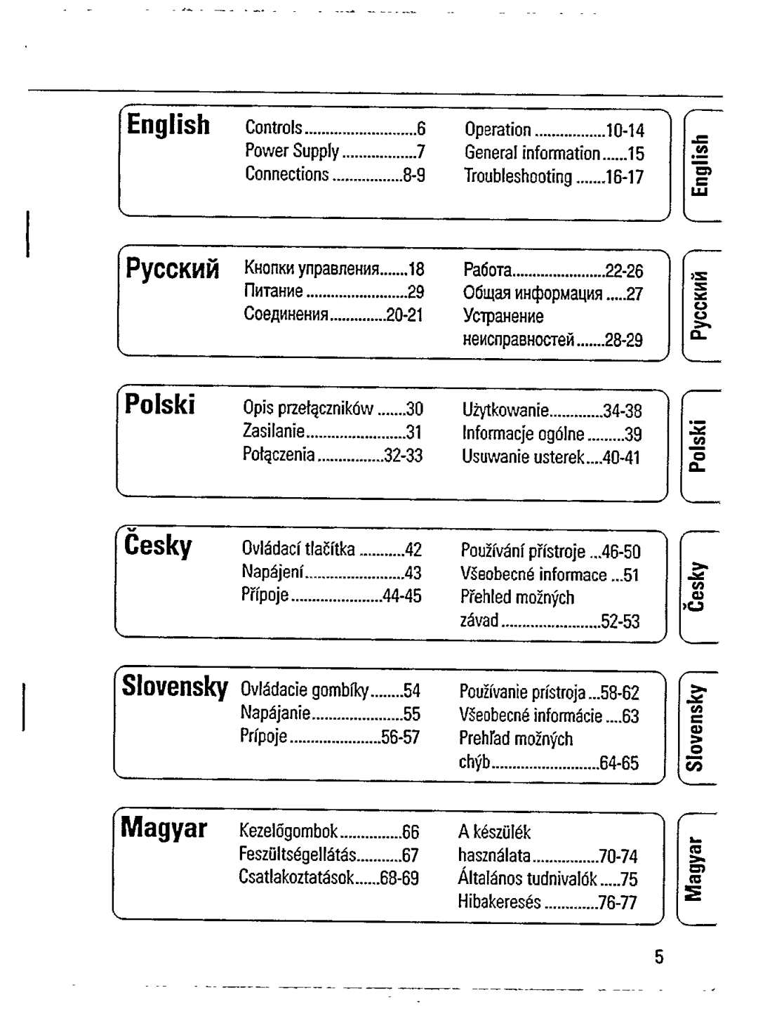 Philips AZ 7482/00 manual 