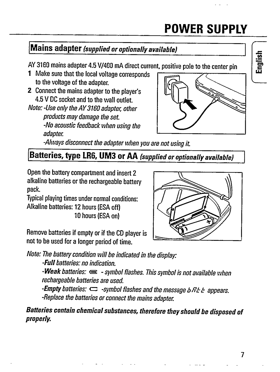 Philips AZ 7482/00 manual 