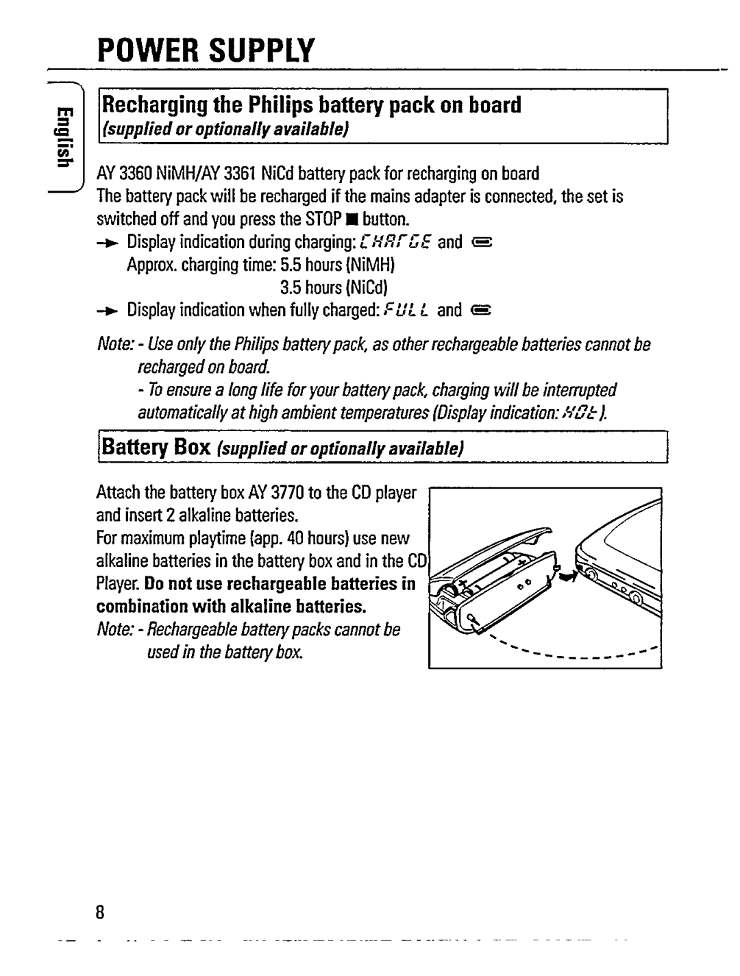 Philips AZ 7495, AZ 7395, AZ 7394, AZ7494/00 manual 