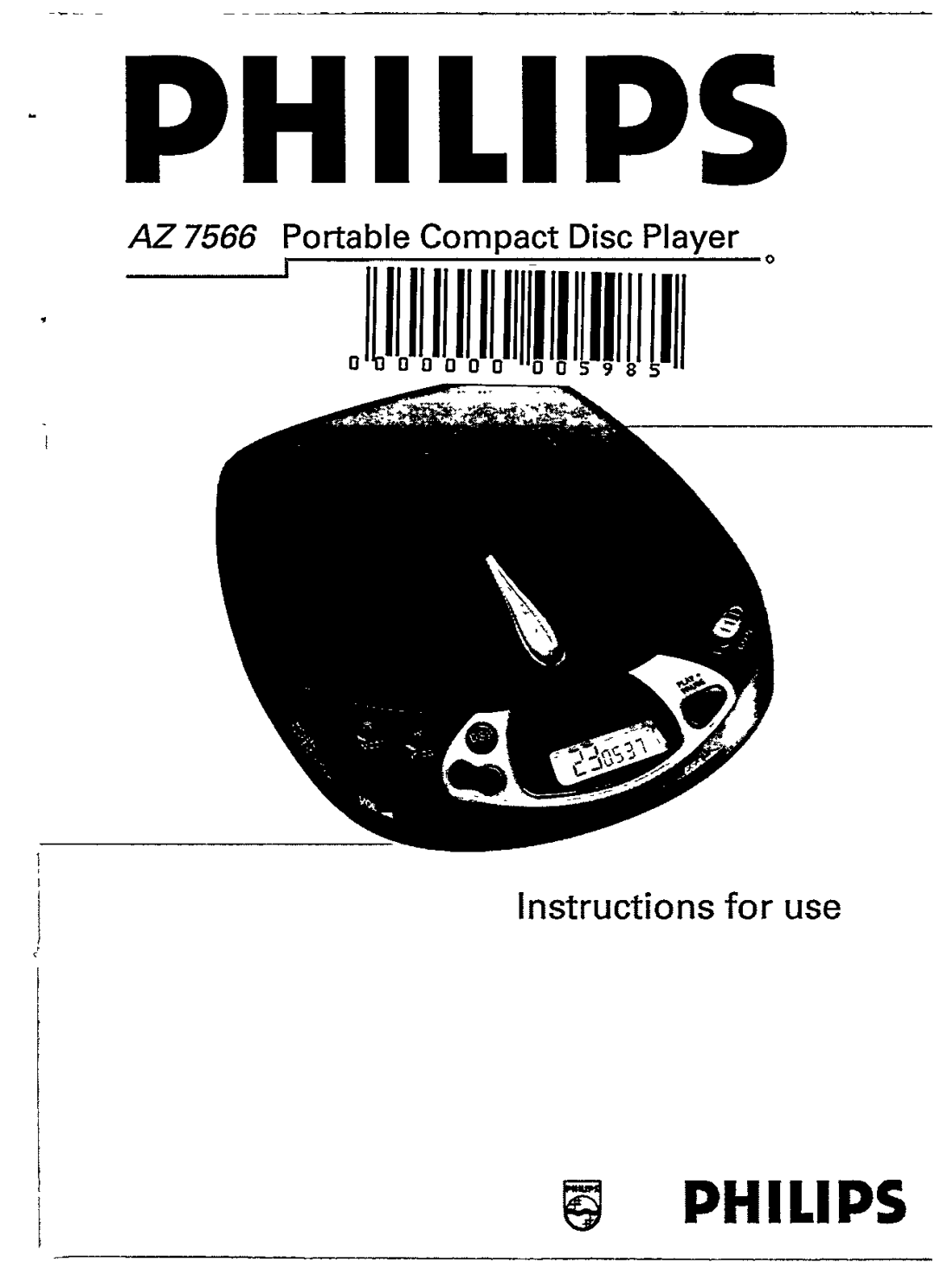 Philips AZ 7566 manual 