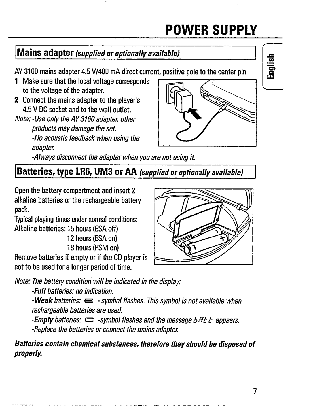 Philips AZ 7595/00 manual 