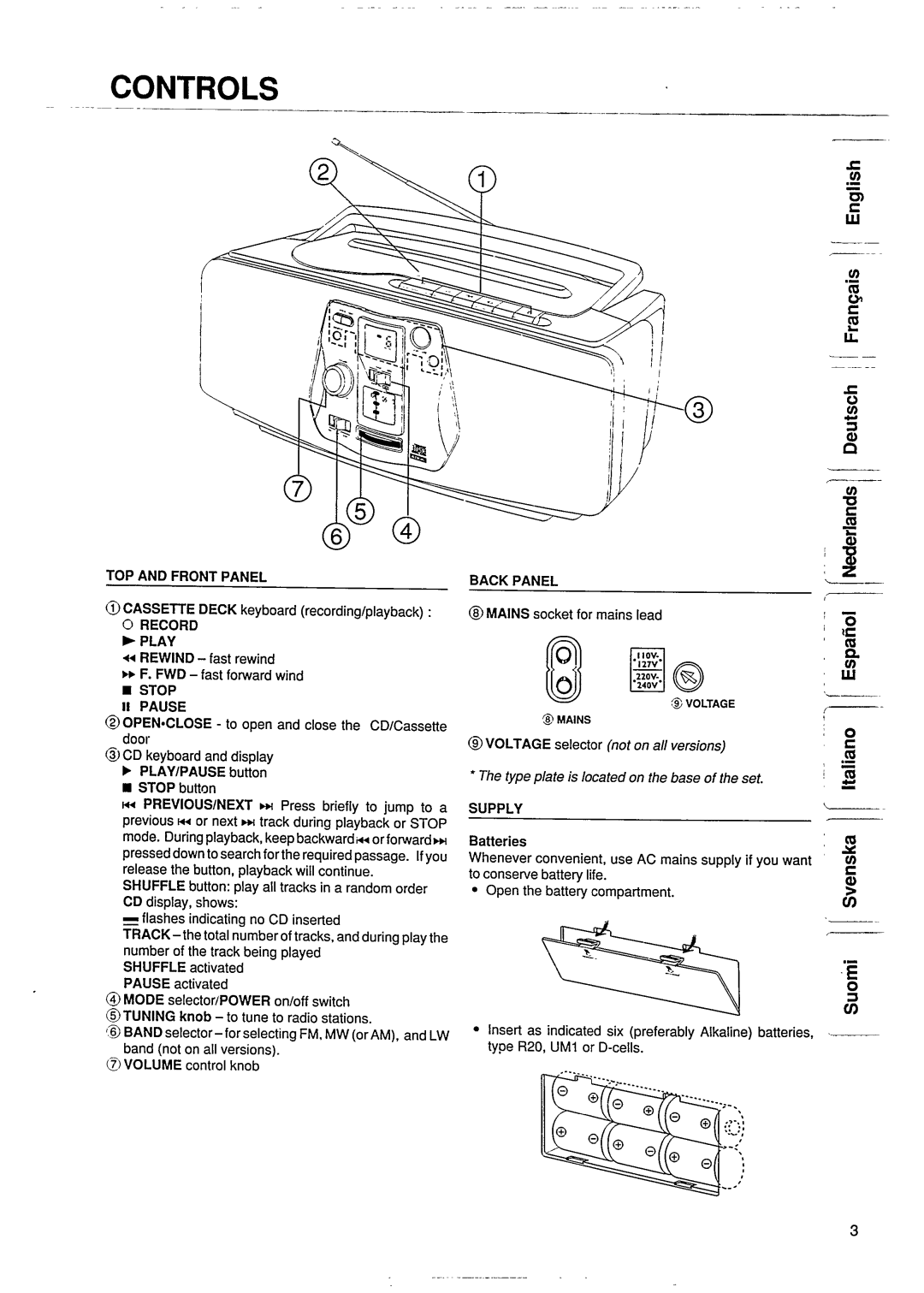 Philips AZ 8040 manual 