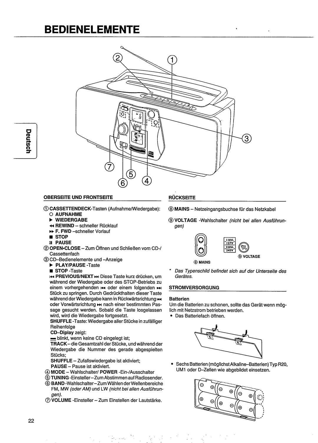 Philips AZ 8040 manual 