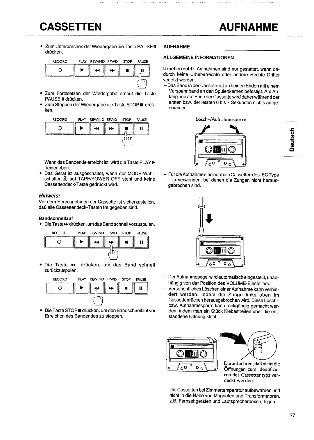 Philips AZ 8040 manual 