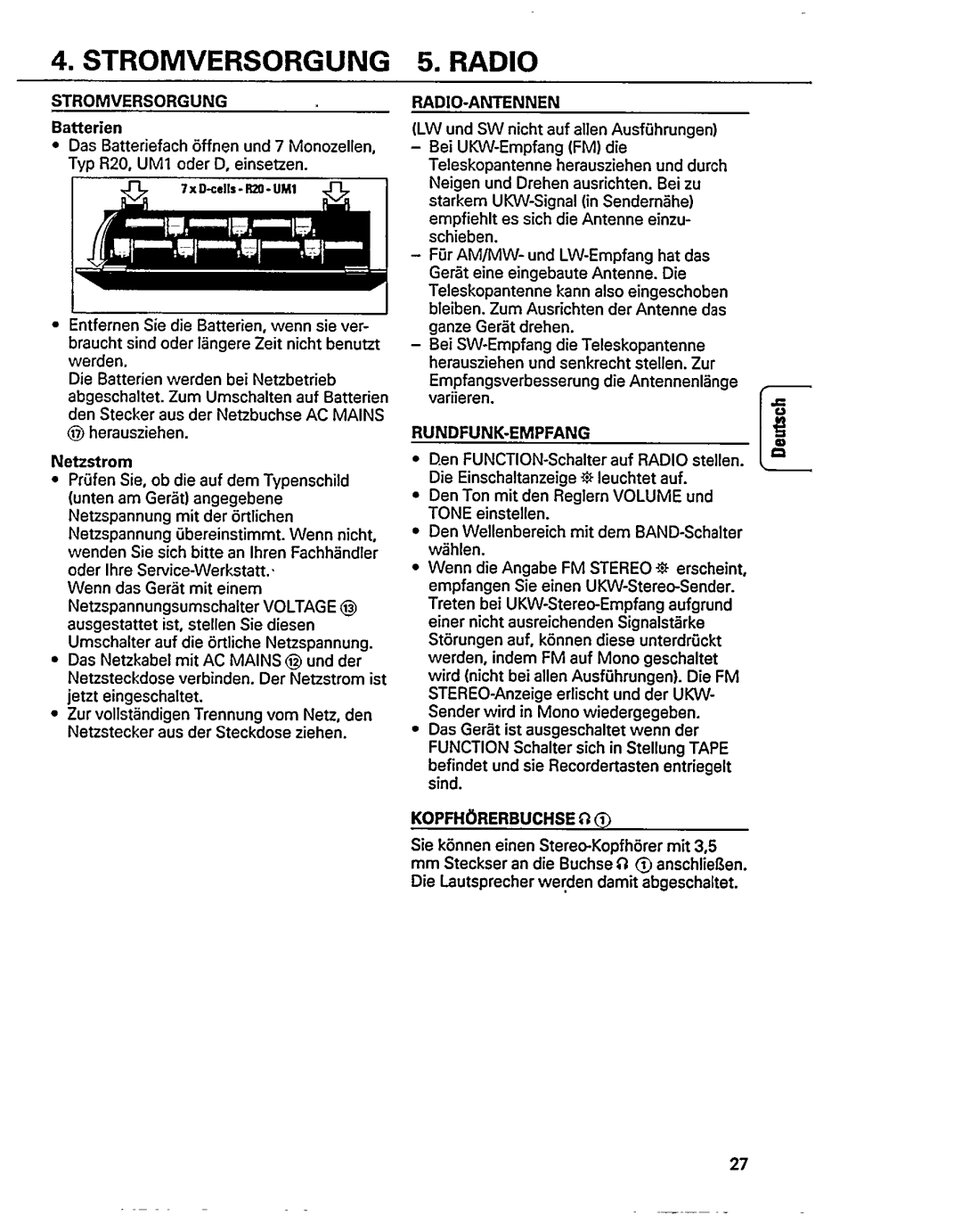 Philips AZ 8048 manual 